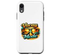 Vacay Mode Beach Sunset Sunglasses Tropical Graphic Vibes Coque pour iPhone XR