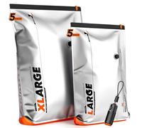 Vacbird Lot de 10 sacs de rangement sous vide avec pompe électrique USB et | Alimenté par piles et USB C, sacs extensibles, force d'aspiration de -4000 Pa, utilisation pour la maison, les voyages