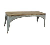 Vacchetti Joseph 8034510000 Table, rectangulaire, en métal, Marron, 117 x 36.5 x 44,5 cm