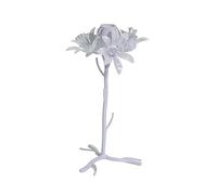 Vacchetti Photophore en métal Blanc Fleur, Multicolore, Moyen