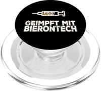 Vacciné avec la seringue Bierontech Vaccin avec la bière. PopSockets PopGrip pour MagSafe