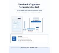 Vaccine Refrigerator Temperature Log Book: CDC/VFC-Aligned Daily Temperature Monitoring Record for Clinics, Pharmacies, Medical Offices & Vaccine Storage Units
