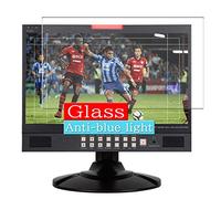 VacFun Anti Lumière Bleue Protection d'écran en Verre Trempé, Compatible avec Datavideo Technologies TLM-170L TLM-170LR TLM-170LM 17.3" Visible Area Screen Protector(Pas Une Couverture complète)