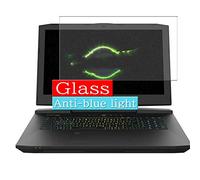 VacFun Anti Lumière Bleue Protection d'écran en Verre Trempé, Compatible avec Schenker Technologies XMG U727 17.3" Visible Area Screen Protector(Pas Une Couverture complète)