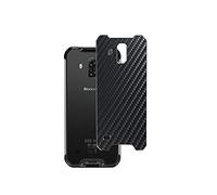 VacFun Lot de 2 Film de Protection d'écran Arrière, compatible avec Blackview BV9600E, Film Arrière en Noir Fibre de Carbone Skin Peau (non vitre verre trempé) NewVersion