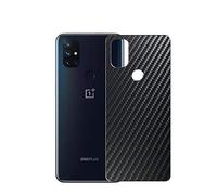 VacFun Lot de 2 Film de Protection d'écran Arrière, compatible avec OnePlus Nord N10 5G, Film Arrière en Noir Fibre de Carbone