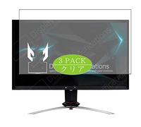 VacFun Lot de 3 Clair Film de Protection d'écran, Compatible avec Acer Predator X25 21.5" Display Monitor, Film Protecteur sans Bulles(Non vitre Verre trempé)