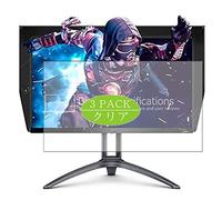 VacFun Lot de 3 Clair Film de Protection d'écran, Compatible avec AOC Agon AG273FZE 27" Display Monitor, Film Protecteur sans Bulles(Non vitre Verre trempé)