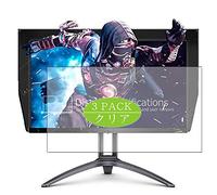 VacFun Lot de 3 Clair Film de Protection d'écran, Compatible avec AOC Agon AG273QXS 27" Display Monitor, Film Protecteur sans Bulles(Non vitre Verre trempé)
