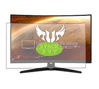 VacFun Lot de 3 Clair Film de Protection d'écran, Compatible avec ASUS TUF Gaming VG32VQ1B 31.5" Display Monitor, Film Protecteur sans Bulles(Non vitre Verre trempé)