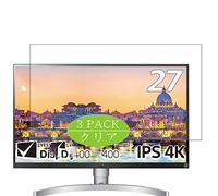VacFun Lot de 3 Clair Film de Protection d'écran, Compatible avec LG Monitor 27UL600-W 27", Film Protecteur sans Bulles(Non vitre Verre trempé)