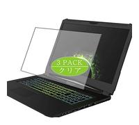 VacFun Lot de 3 Clair Film de Protection d'écran, Compatible avec Schenker Technologies XMG Pro 17 (Clevo PA71HS-G) 17.3", Film Protecteur sans Bulles(Non vitre Verre trempé)