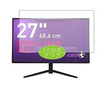 VacFun Lot de 3 Clair Film de Protection d'écran, Compatible avec Terra LED 2764W 27" Display Monitor, Film Protecteur sans Bulles(Non vitre Verre trempé)
