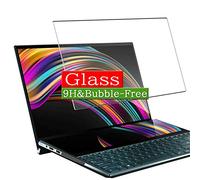 VacFun Protection d'écran en Verre Trempé, Compatible avec ASUS ZenBook Pro Duo UX581LV 15.6" Visible Area Tempered Glass Screen Protector(Pas Une Couverture complète)