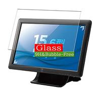 VacFun Protection d'écran en Verre Trempé, Compatible avec ELO Touch Panel Systems ET1509L 15.6" Display Monitor Visible Area Tempered Glass Screen Protector(Pas Une Couverture complète)