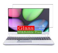 VacFun Protection d'écran en Verre Trempé, Compatible avec GIGABYTE Aero 15S OLED SA-7JP5130SP 15.6" Visible Area Tempered Glass Screen Protector(Pas Une Couverture complète)