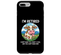 Vache à la Retraite, j'en AI Fini, tu ne Peux Pas me Faire Un Humour drôle Coque pour iPhone 7 Plus/8 Plus