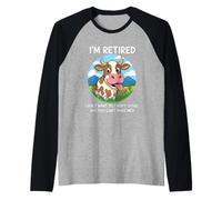 Vache à la Retraite, j'en AI Fini, tu ne Peux Pas me Faire Un Humour drôle Manche Raglan