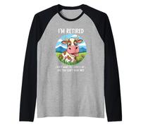 Vache à la Retraite, j'en AI Fini, tu ne Peux Pas me Faire Un Humour drôle Manche Raglan