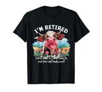 Vache à la Retraite, j'en AI Fini, tu ne Peux Pas me Faire Un Humour drôle T-Shirt