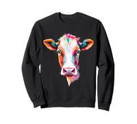 Vache Abstraite colorée Sweatshirt