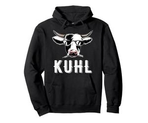 Vache Amusante comme des Vaches avec Lunettes de Soleil Cadeau Paysan Sweat à Capuche