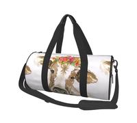 Vache Aquarelle Mignonne, Sac de Voyage de Grande capacité, Sac à Main Rond, Sac de Voyage de Sport, fourre-Tout, Sac de Fitness