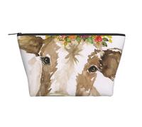 Vache Aquarelle Mignonne, Trousse de Toilette Trousse de Maquillage Sac à cosmétiques Trousse de Toilette de Voyage Portable