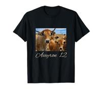 Vache Aubrac Aveyron 12 Idée-cadeau Humour Aveyronnais T-Shirt
