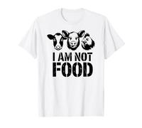 Vache, cochon, poulet, I Am Not Food Design for Animal Rights T-Shirt