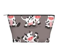 Vache de Dessin animé Mignon imprimé, Trousse de Toilette Trousse de Maquillage Sac à cosmétiques Trousse de Toilette de Voyage Portable