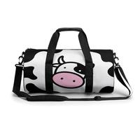 Vache De Dessin Animé Sac De Sport Gym Sac De Voyage Sac Week-End Duffel Bag pour Camping Randonnée Voyage 45x23x23cm