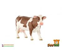 Vache de montagne zoutée en plastique 12cm dans un sac