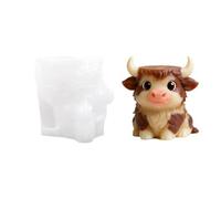 Vache debout en silicone pour tasse résine art décoration maison fournitures