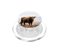 Vache des Highlands Brumeuse Campagne Motif Animal de la Ferme PopSockets PopGrip pour MagSafe