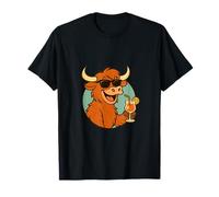 Vache des Highlands cool pour les vacances d'été T-Shirt