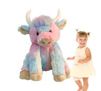 Vache des Highlands en peluche, Vache des Highlands en peluche, Peluche musicale de bétail des Highlands, Peluche douce en forme d'animal de ferme de 9,84 pouces, les articulations peuvent bouger, ore