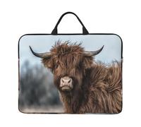 Vache des Highlands Faune écossaise,Housse pour Ordinateur Portable 14 Pouces, Sacoche pour Ordinateur Portable, Mallette avec poignée