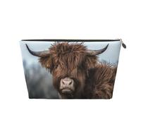 Vache des Highlands Faune écossaise, Trousse de Maquillage Trousse à cosmétiques Trousse de Toilette de Voyage Portable Pochette de Toilette