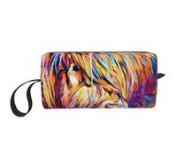 Vache des Highlands imprimée, Trousse de Maquillage Trousse à cosmétiques Trousse de Toilette de Voyage Portable Pochette de Maquillage