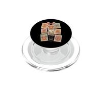Vache des Highlands Timbre-Poste Fleurs PopSockets PopGrip pour MagSafe