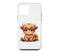 Vache des Highlands Tournesol Mignon Rustique Amoureux des Animaux de la Ferme Coque pour iPhone 12 Mini