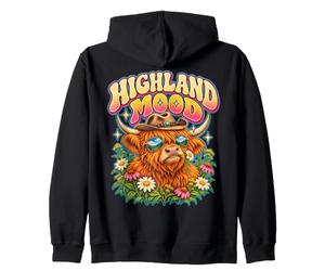 Vache des Highlands Vintage avec Style Amusant Sweat à Capuche