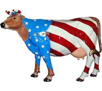 Vache design Amérique 1 216cm de large Figurine de décoration/publicitaire - GFK - grandeur nature - pour l'extérieur