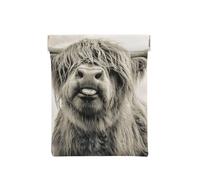 Vache drôle des Highlands, Sac de Rangement pour Femmes, Portefeuille supérieur à Presser, Petit Porte-Monnaie, Pochette de Changement