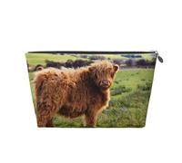 Vache drôle des Highlands, Trousse de Toilette Trousse de Maquillage Sac à cosmétiques Trousse de Toilette de Voyage Portable