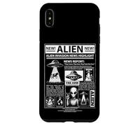 Vache drôle OVNI Invasion Alien News Farmer Journal Coque pour iPhone XS Max