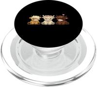 Vache écossaise des Highlands Mignon bétail de Ferme Animal génisse Peau de Vache PopSockets PopGrip pour MagSafe