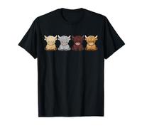 Vache écossaise des Highlands Mignonne pour Les Amoureux du bétail Poilu T-Shirt