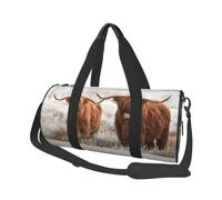 Vache écossaise, Sac de Voyage de Grande capacité, Sac à Main Rond, Sac de Voyage de Sport, fourre-Tout, Sac de Fitness
